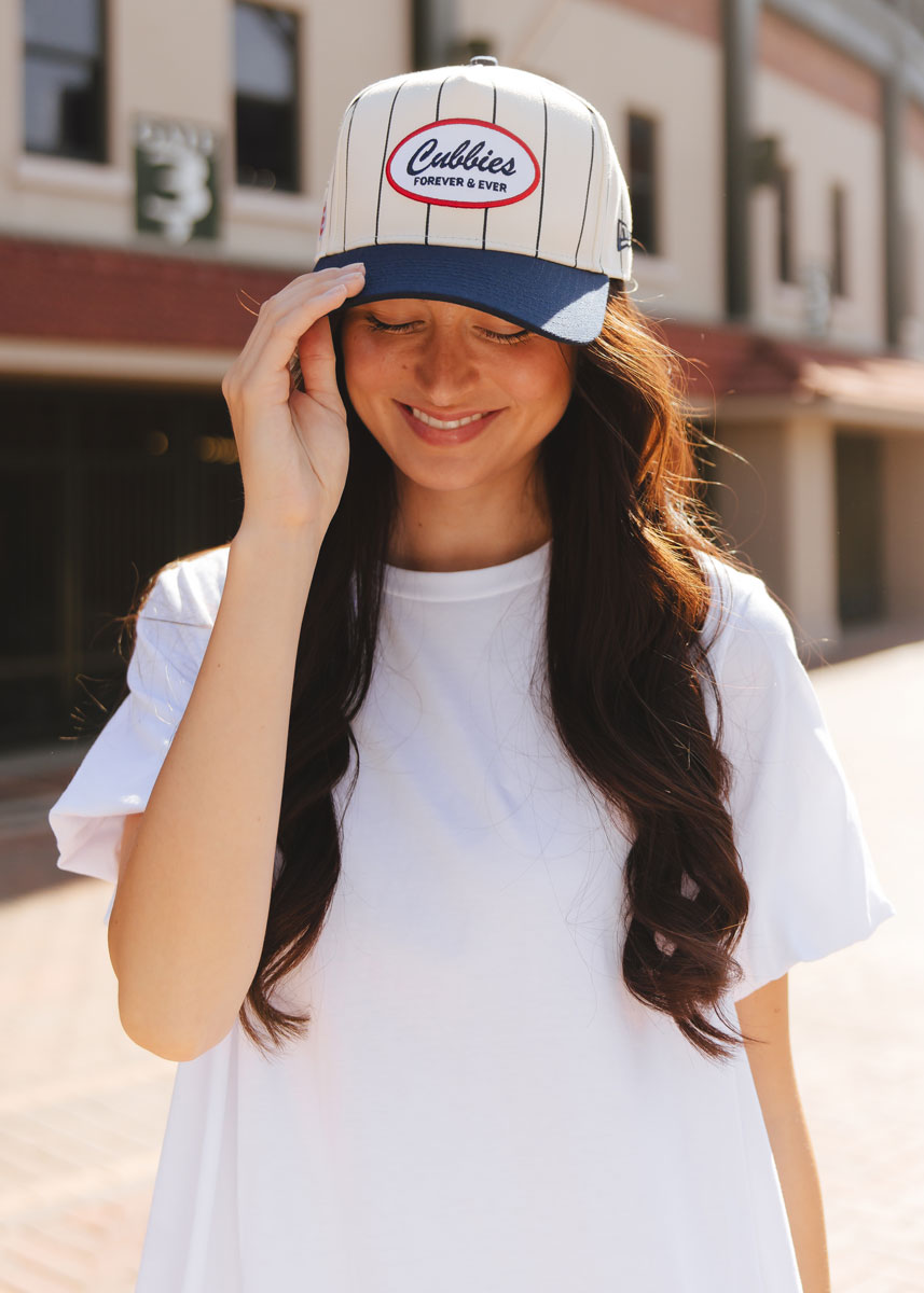 Cubbies Forever & Ever Patch Hat  - Ivory & Navy
