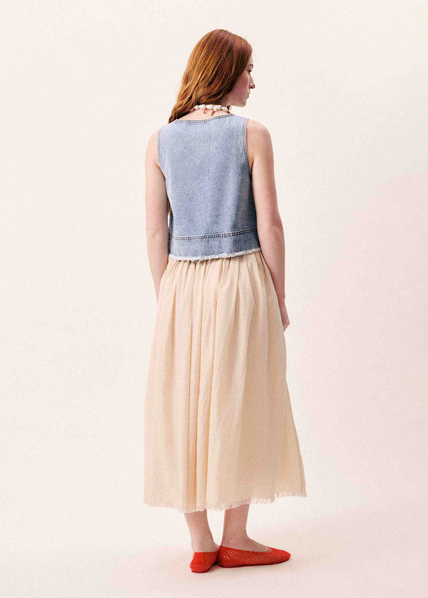 Aqualina Top - Bleu Jean