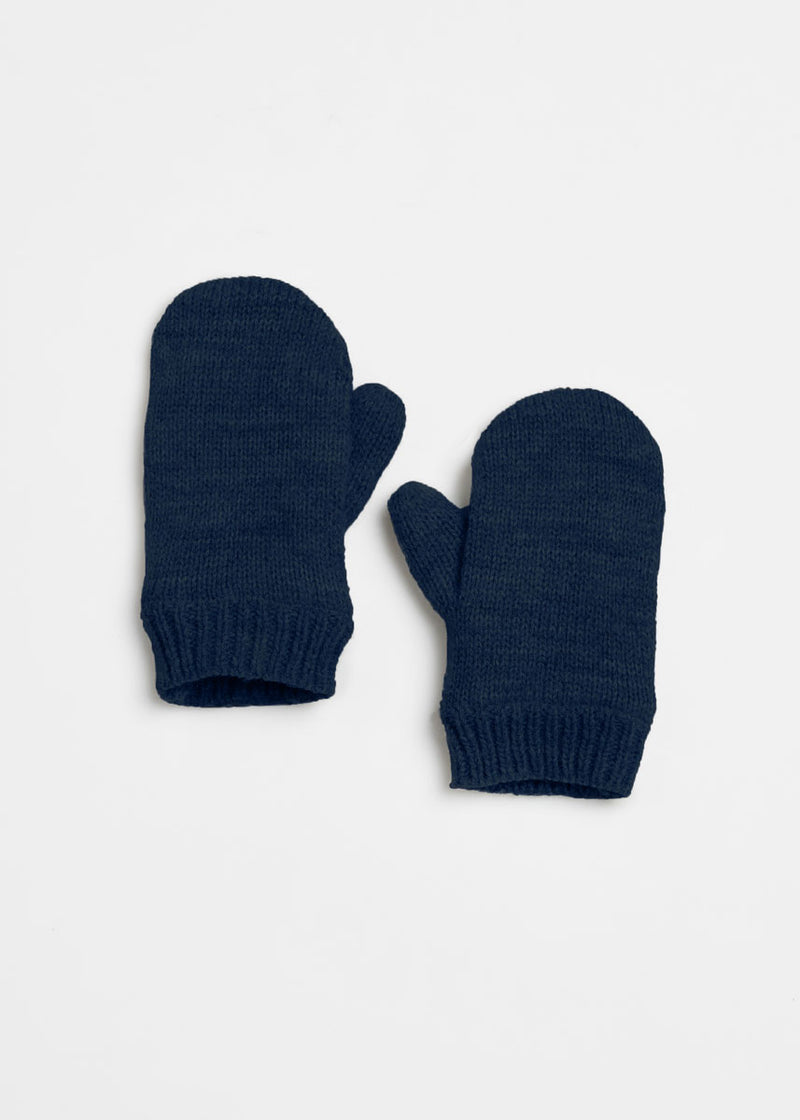 Mad Hatter Toddler Knit Mitten - Hi From Chi Navy