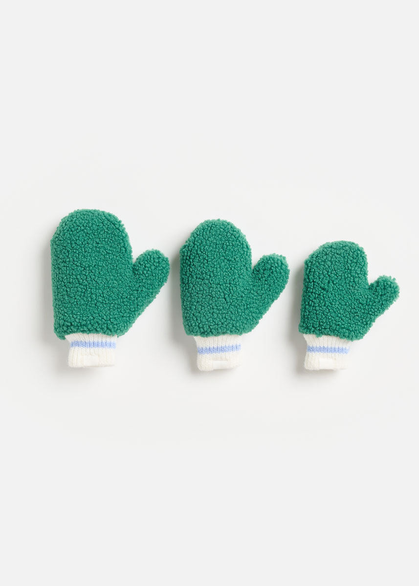MAD HTR Sherpa Mittens - Green