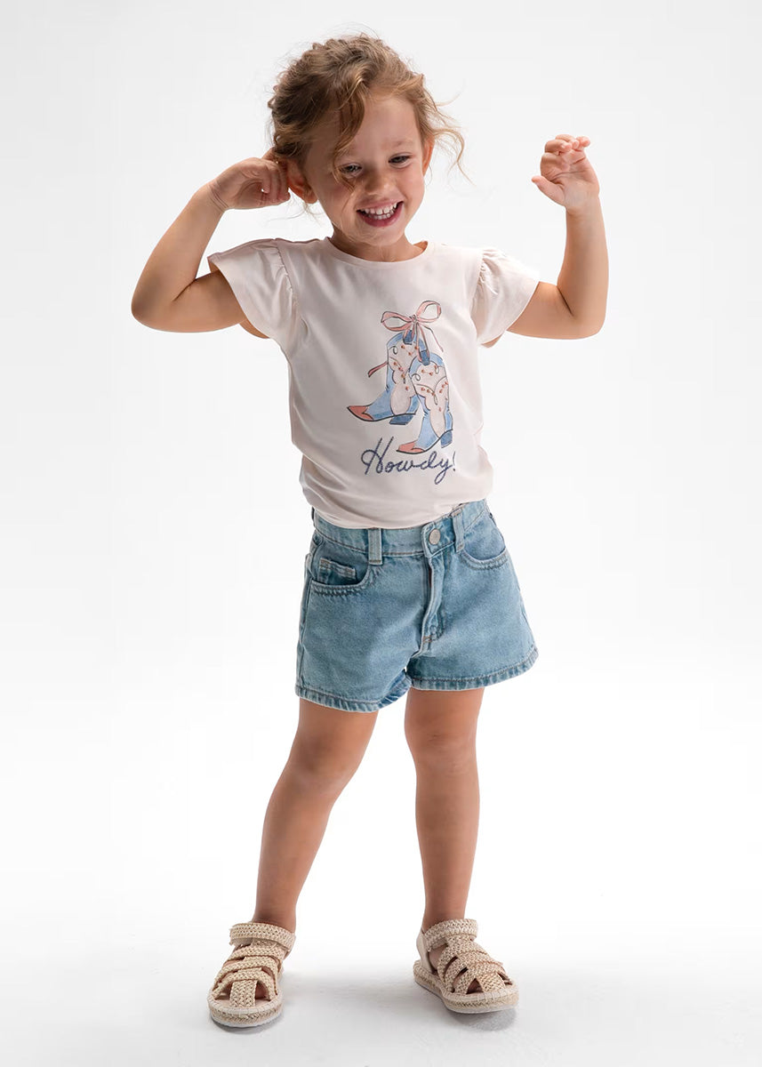 Abigail Denim Shorts - Light