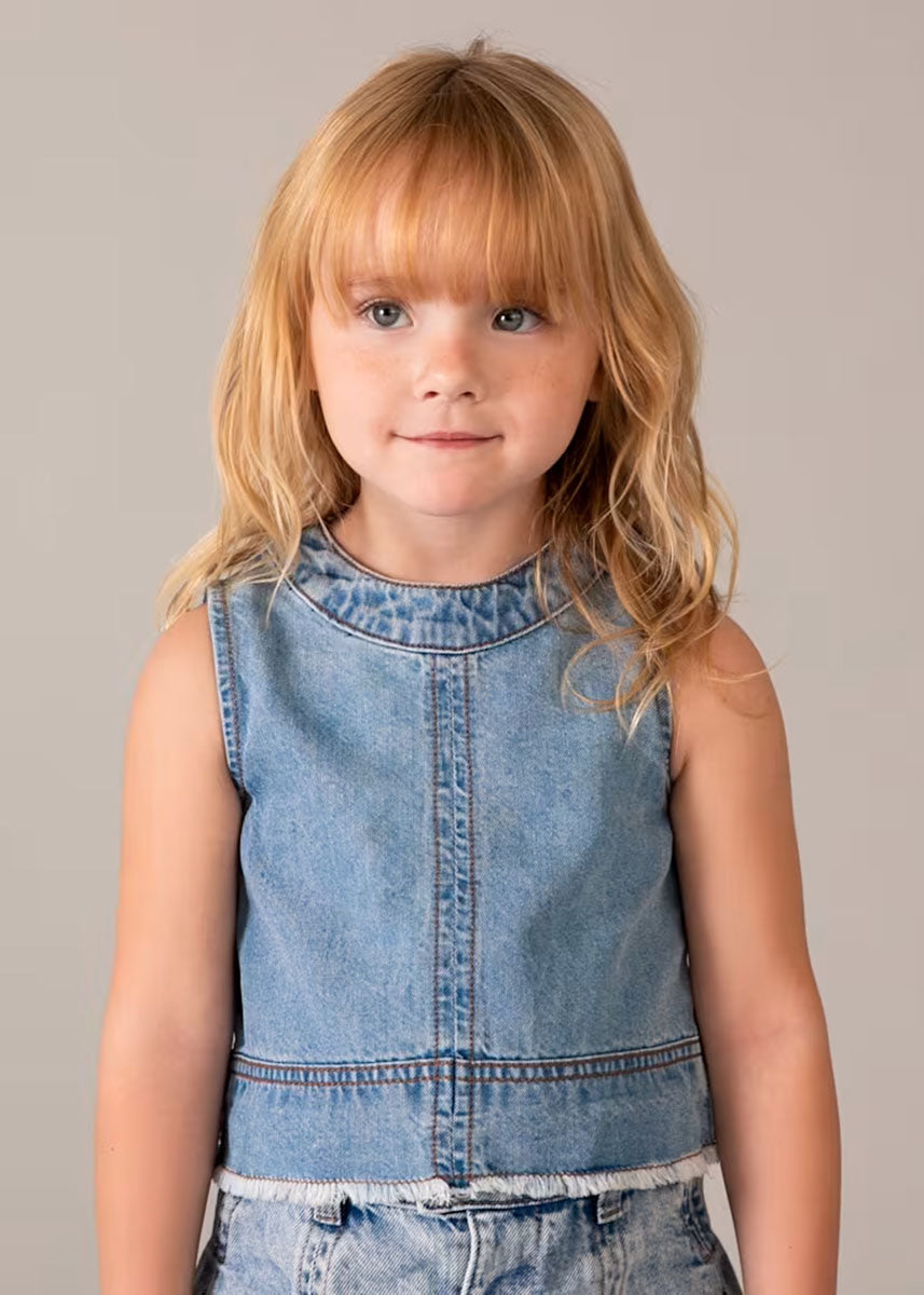 Ellie Denim Top - Light