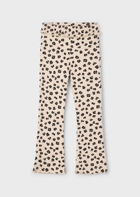 Ellison Rib Knit Flare Leggings - Sand