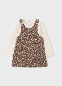 Paola Twill Dress - Leopard