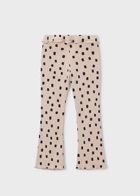Emilia Ribbed Flare Leggings - Quinoa