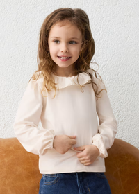 Joan Ruffled Neckline Top - Soy