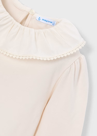 Joan Ruffled Neckline Top - Soy