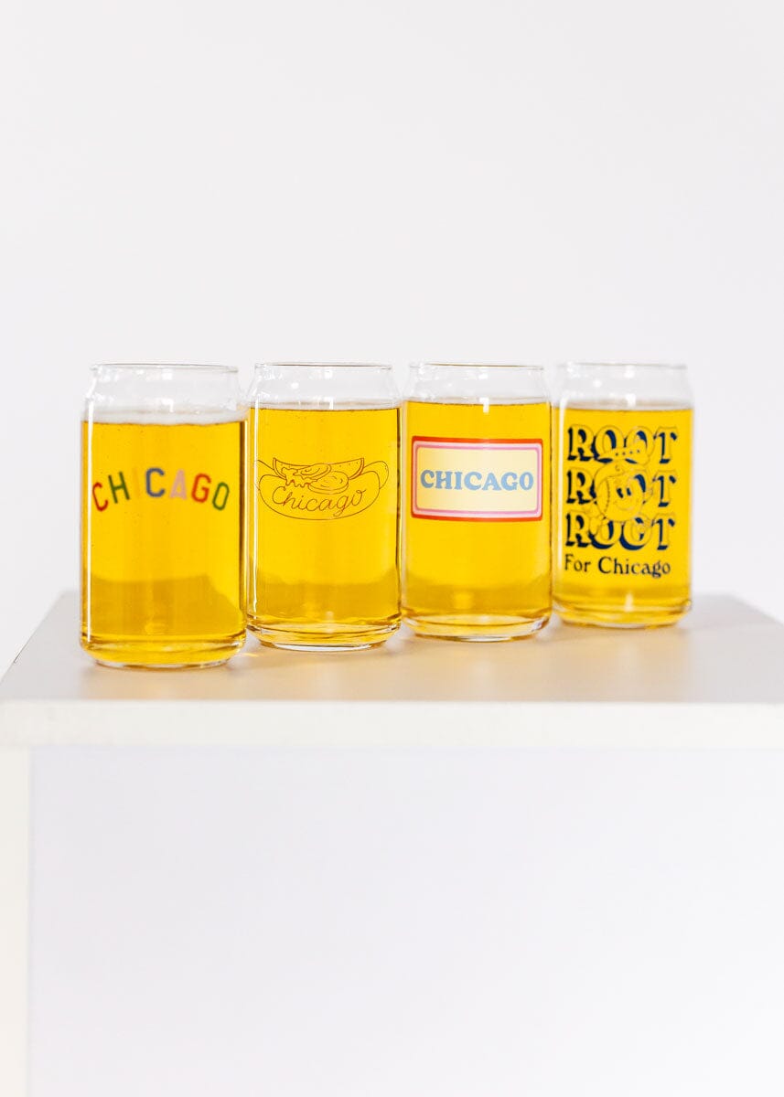 Chicago Vintage Can Glass
