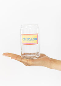 Chicago Vintage Can Glass