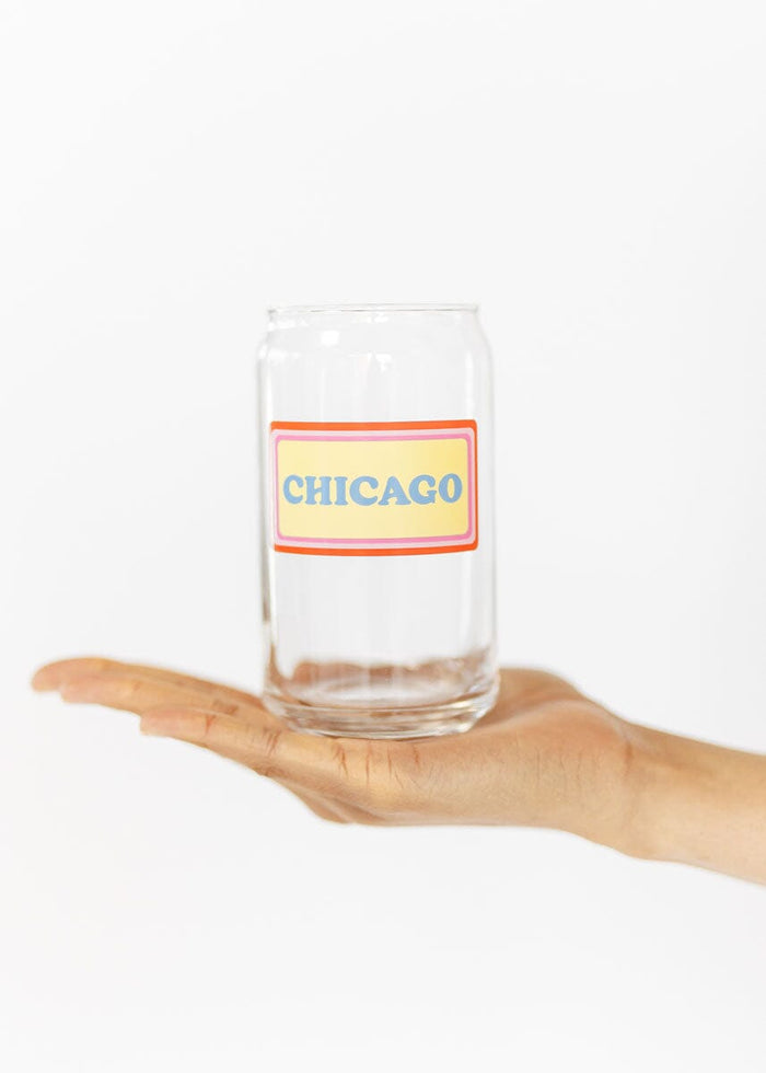 Chicago Vintage Can Glass