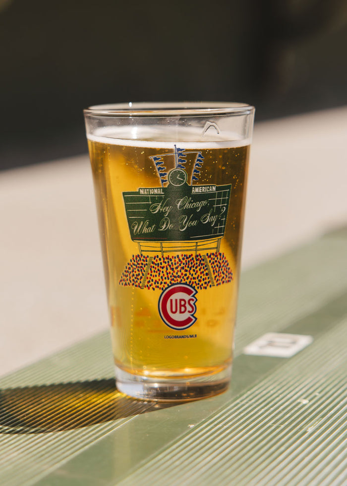 Chicago Cubs Bleachers Pint Glass