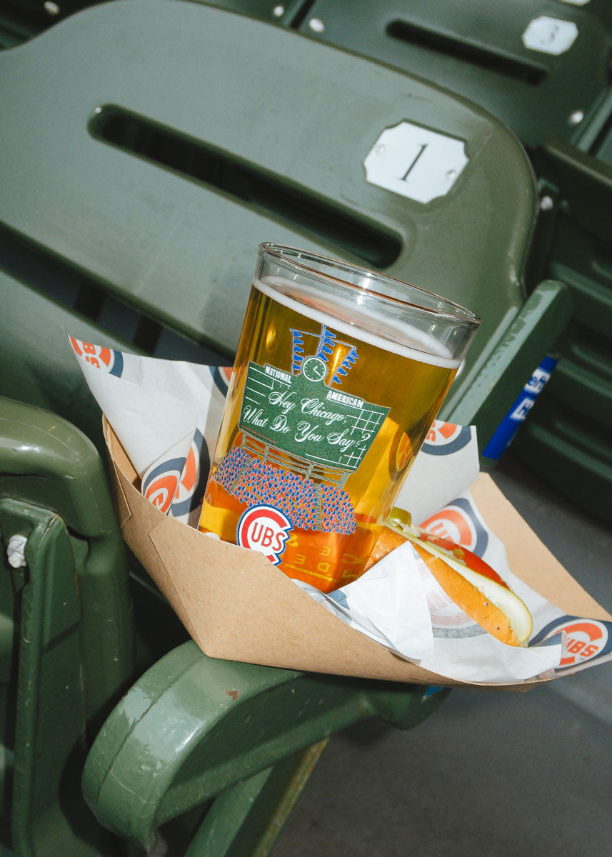 Chicago Cubs Bleachers Pint Glass