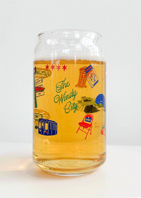 Chicago Icons Can Glass