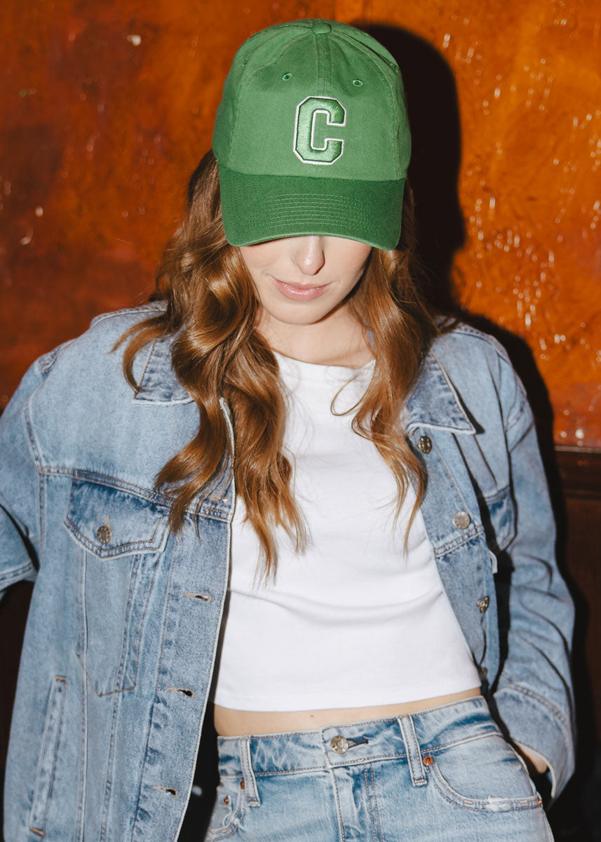 C Is For Chicago Dad Hat - Greenwich Green