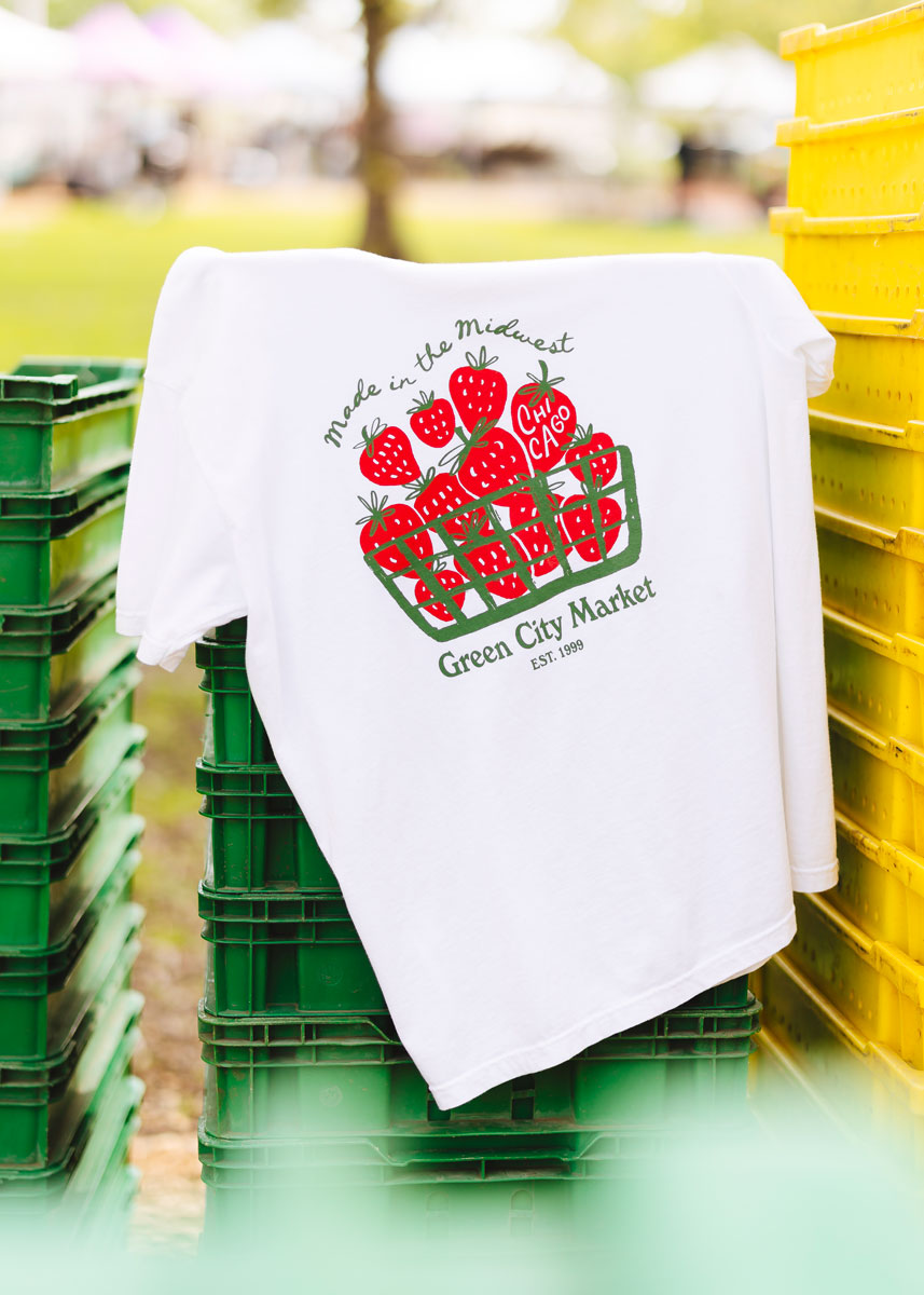 Green City Market Strawberry Oversized Tee