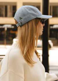Chicago. Dad Hat - Denim & Forest Green
