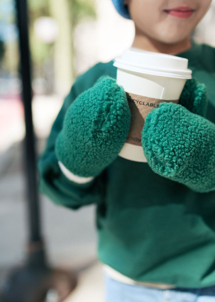MAD HTR Sherpa Mittens - Green