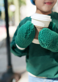 MAD HTR Sherpa Mittens - Green