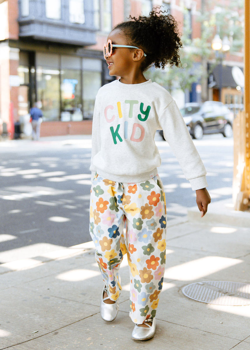 City Kid Sweatshirt - Ash Grey Multi