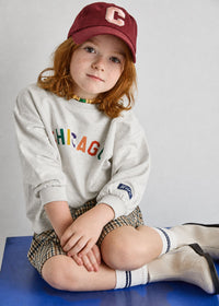 Sweet Home Chicago Oversized Sweatshirt - Multicolor