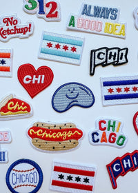 Chicago Flag Patch - Light Blue & Red