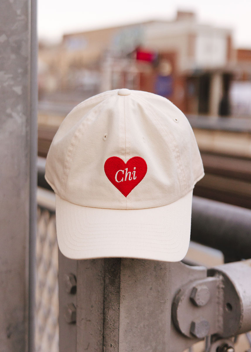 Chi Heart Dad Hat - Ivory