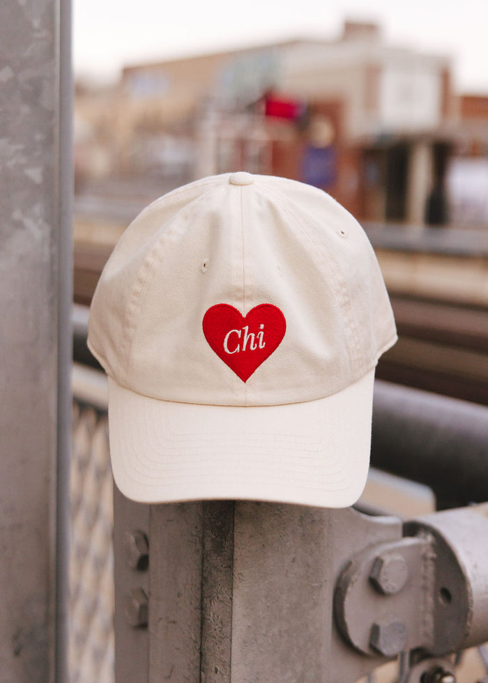 Chi Heart Dad Hat - Ivory