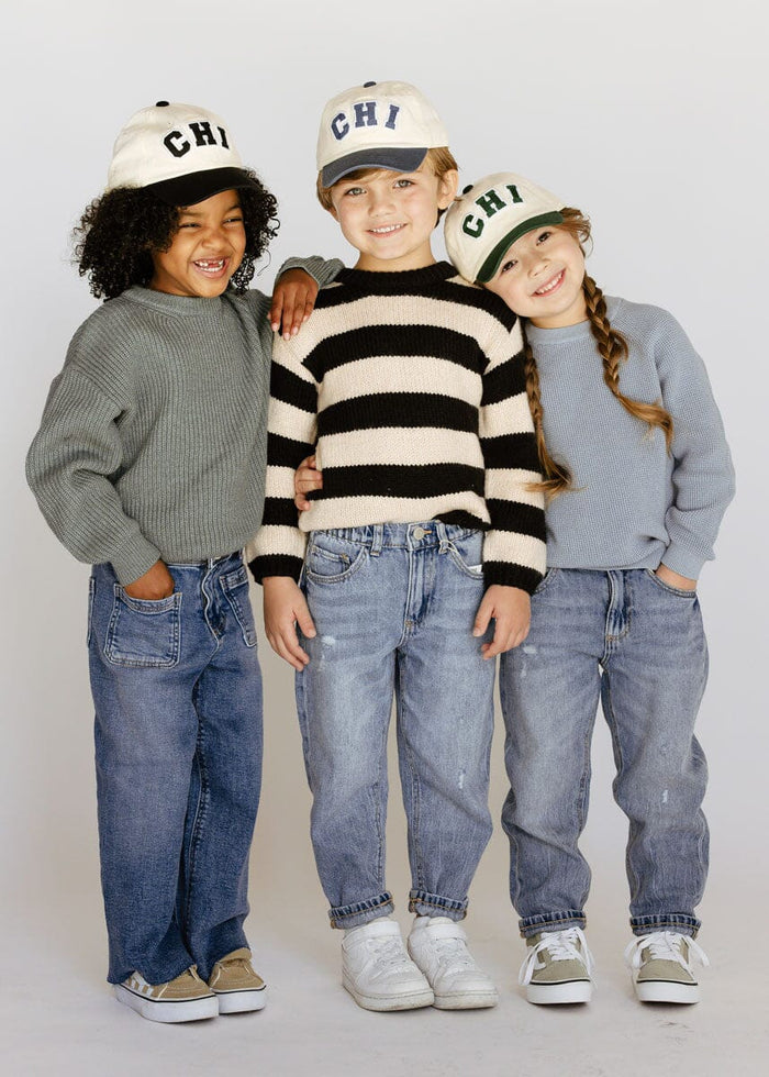 Youth Chi 2-Tone Baseball Cap - Dark Green