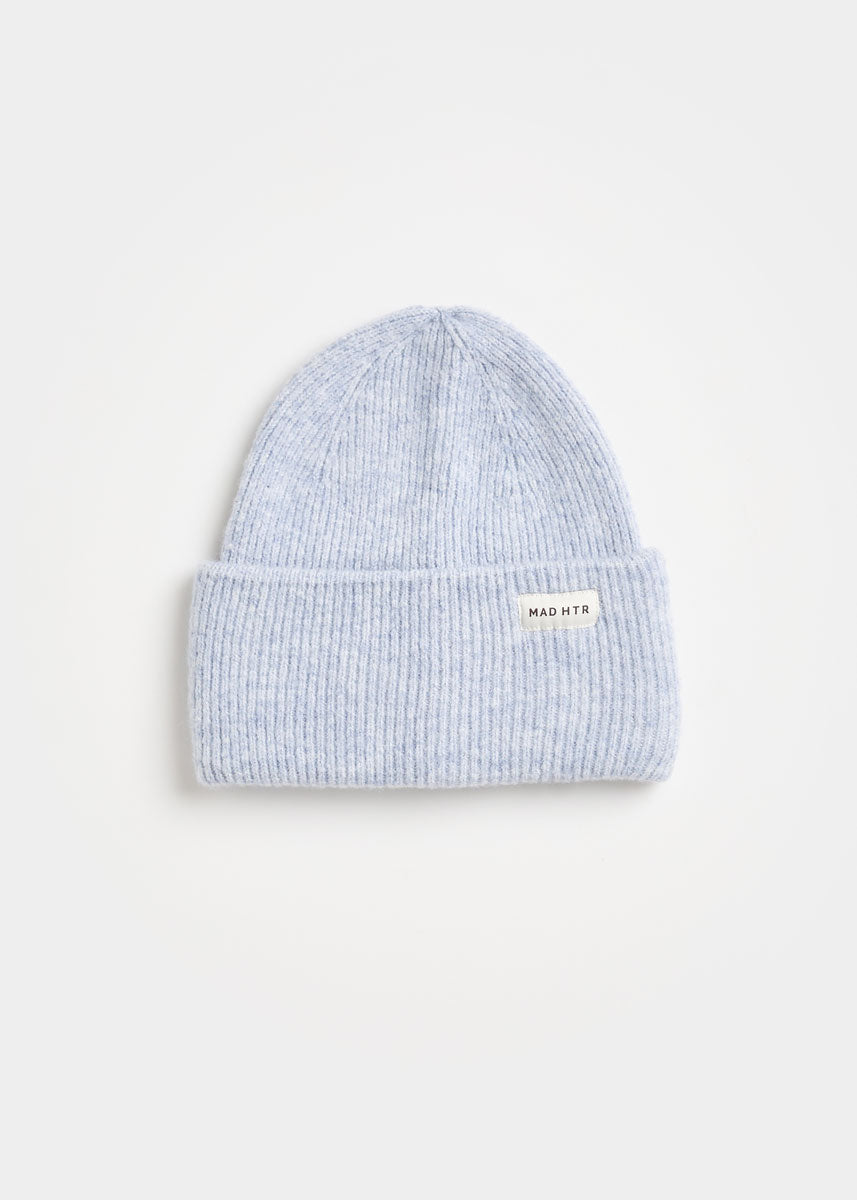 MAD HTR Heather Knit Beanie - Adult - Heather Blue
