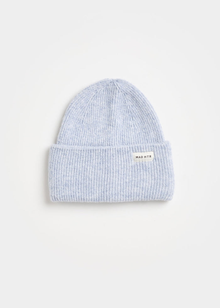 MAD HTR Heather Knit Beanie - Adult - Heather Blue
