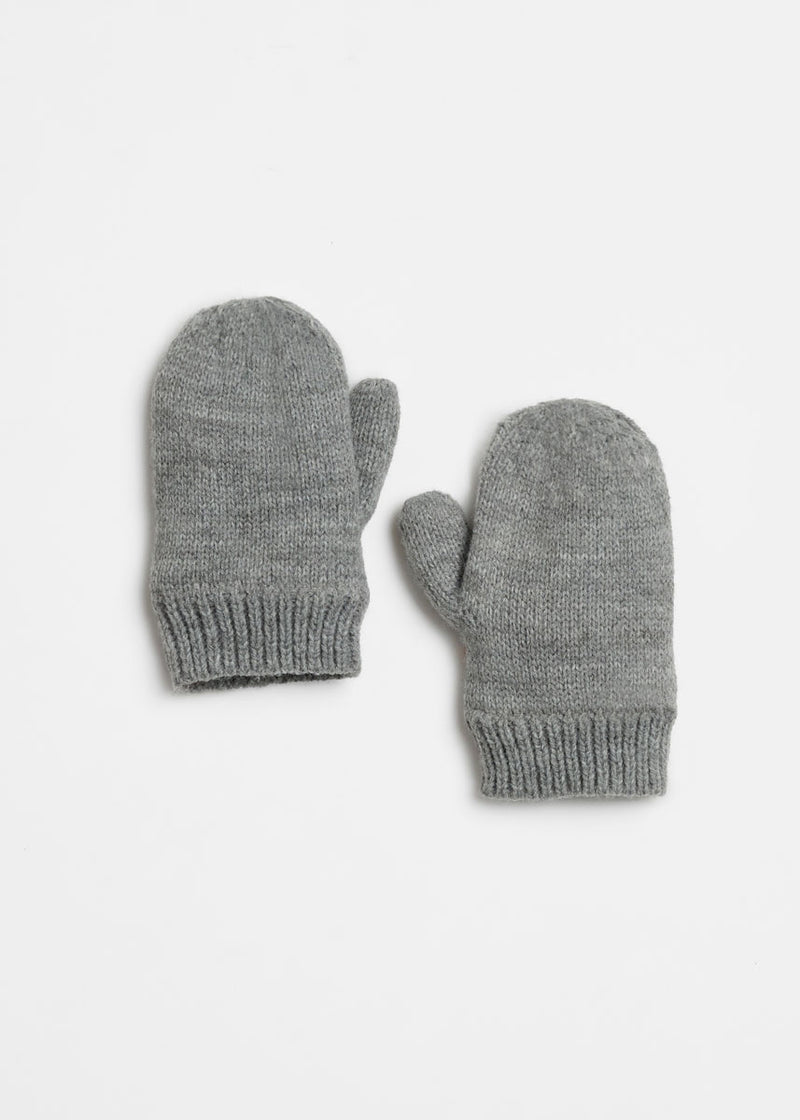 Mad Hatter Toddler Knit Mitten - <3 Chi Grey