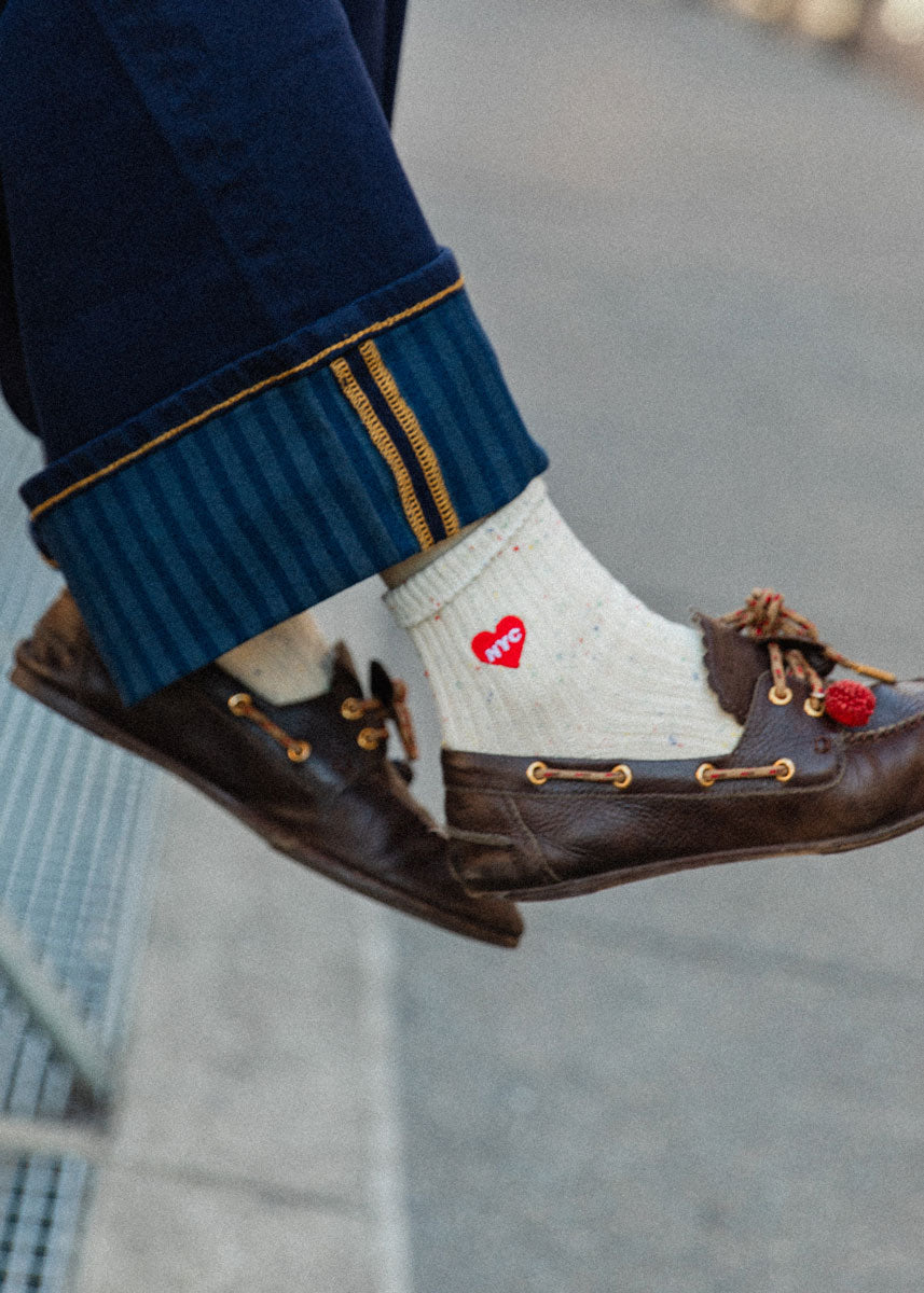 NYC Heart Icon Sock