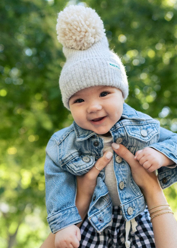 MAD HTR Heather Knit Beanie - Infant - Heather Grey