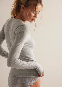 So Soft Seamless Long Sleeve - Heather Grey
