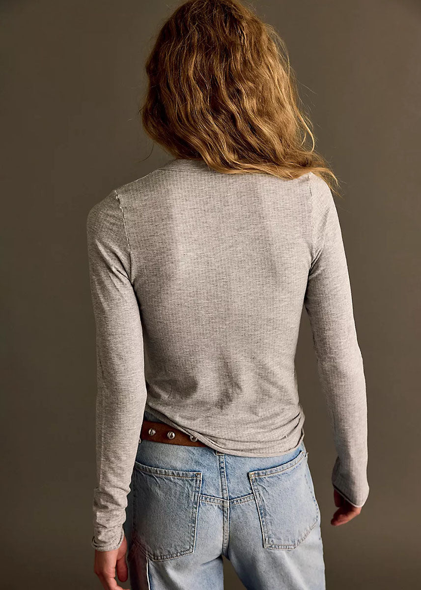 So Soft Seamless Long Sleeve - Heather Grey