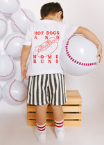 Hot Dogs & Home Runs Toddler Tee