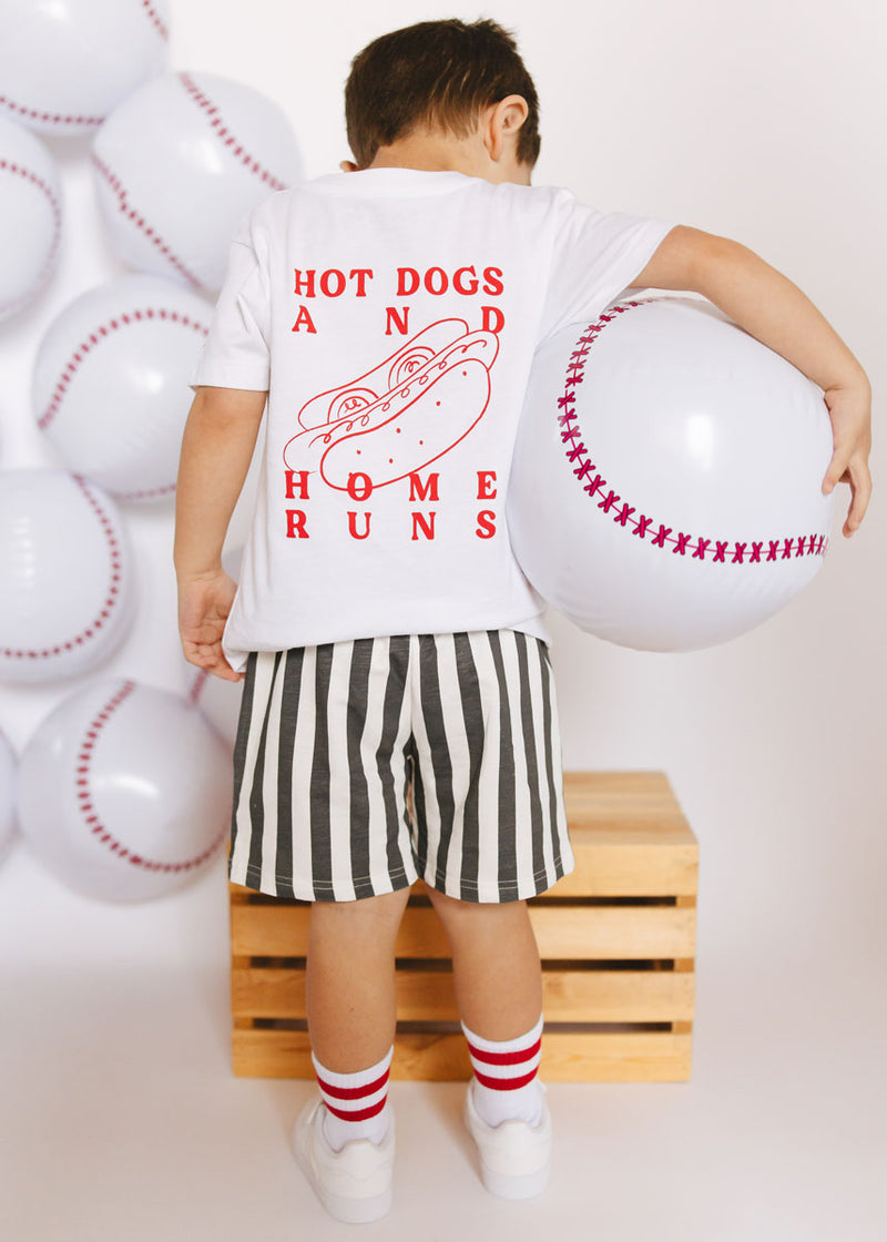 Hot Dogs & Home Runs Toddler Tee