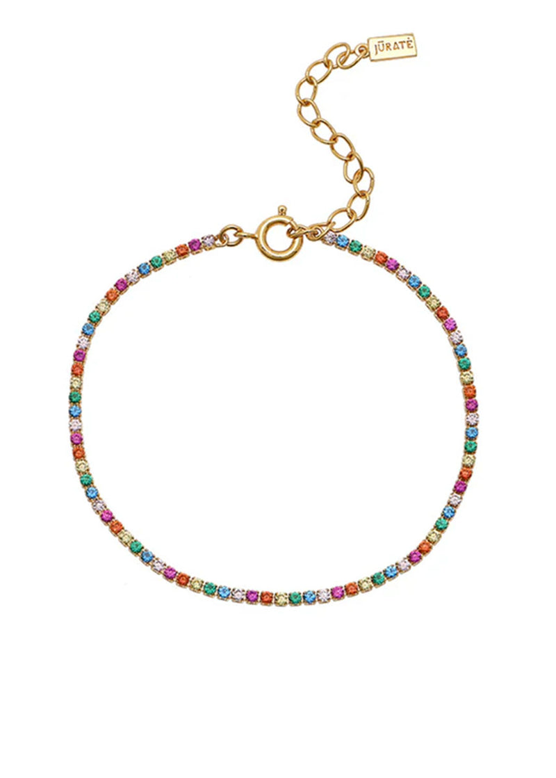 Holiday Tennis Bracelet - Rainbow