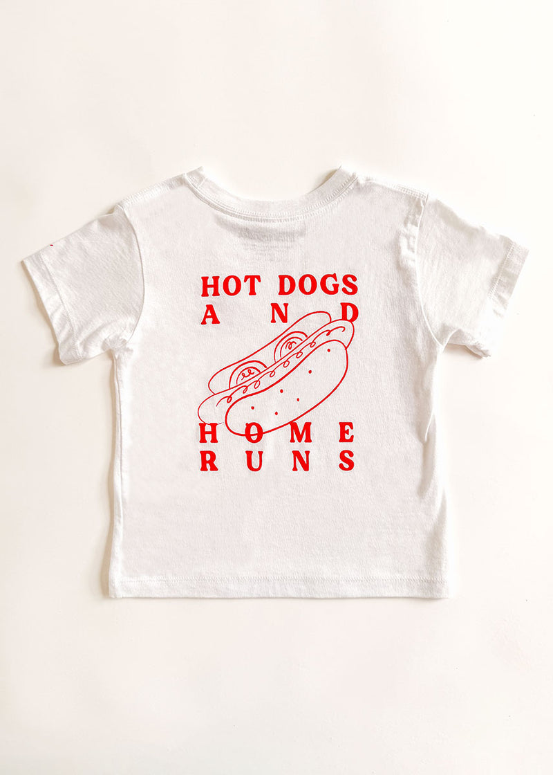Hot Dogs & Home Runs Toddler Tee