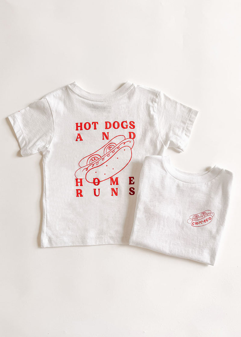Hot Dogs & Home Runs Toddler Tee