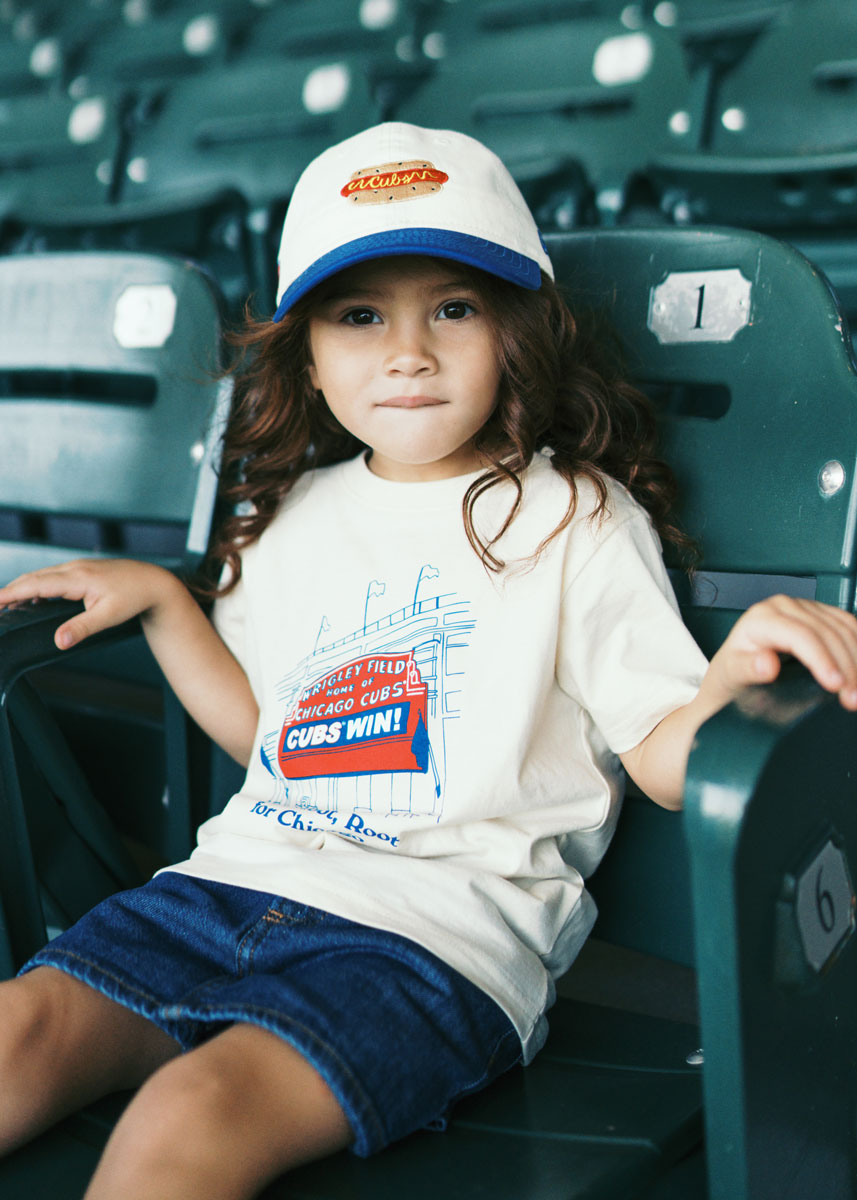 Youth Cubs Hot Dog Two-Tone Hat - Ivory & Royal