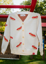 Hot Dog Knit Cardigan - Ivory