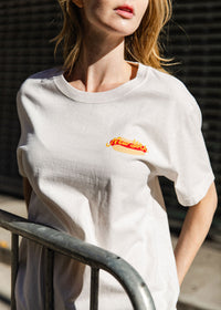 NYC Hot Dog Stand Unisex Tee - Natural