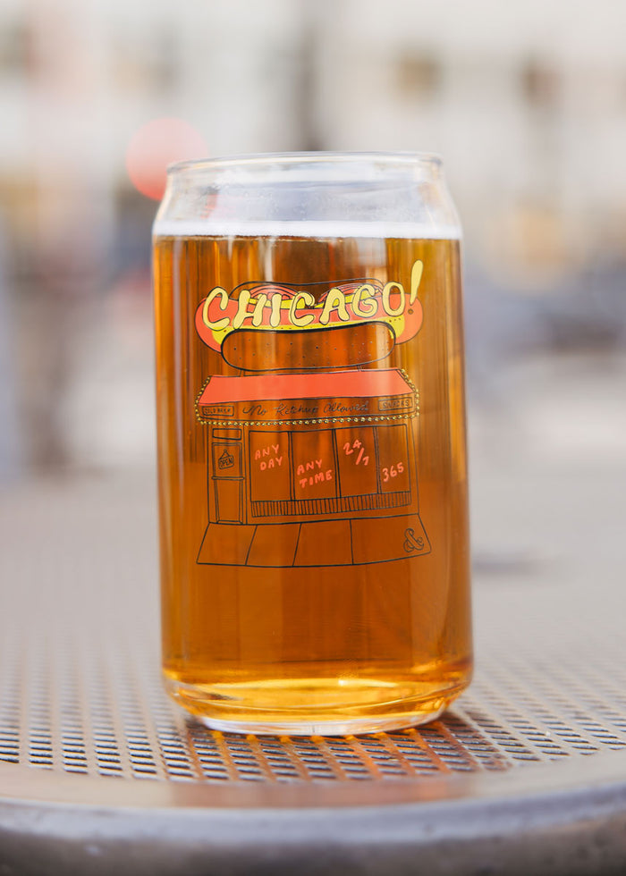Hot Dog Stand Can Glass