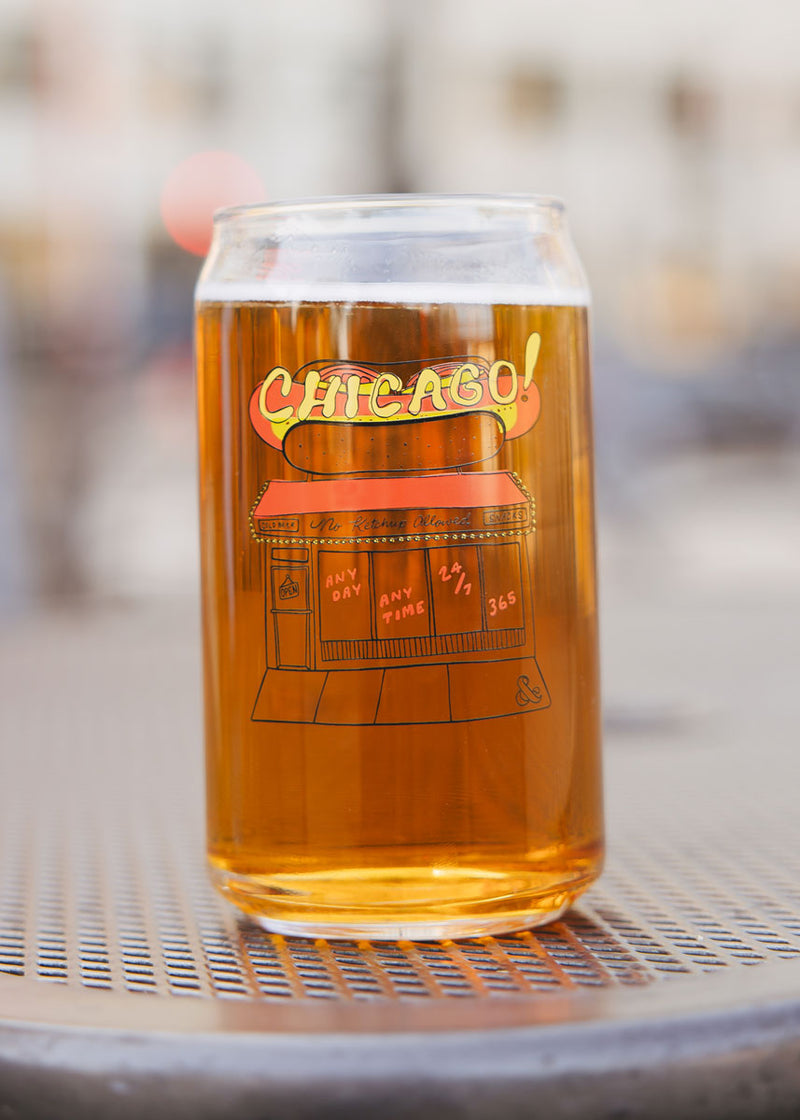 Hot Dog Stand Can Glass
