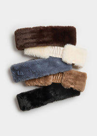 Mad Hatter Faux-Fur Headband - Black