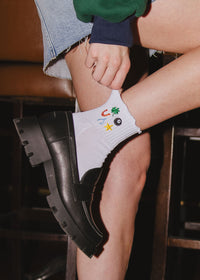 Lucky Icons Ruffle Sock