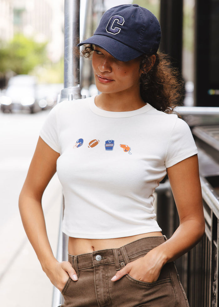Chicago Football Icons Baby Tee