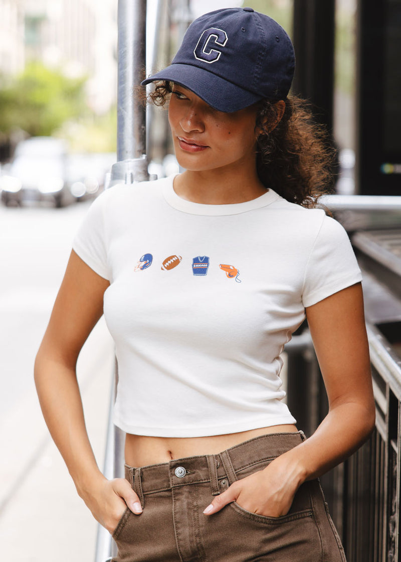 Chicago Football Icons Baby Tee