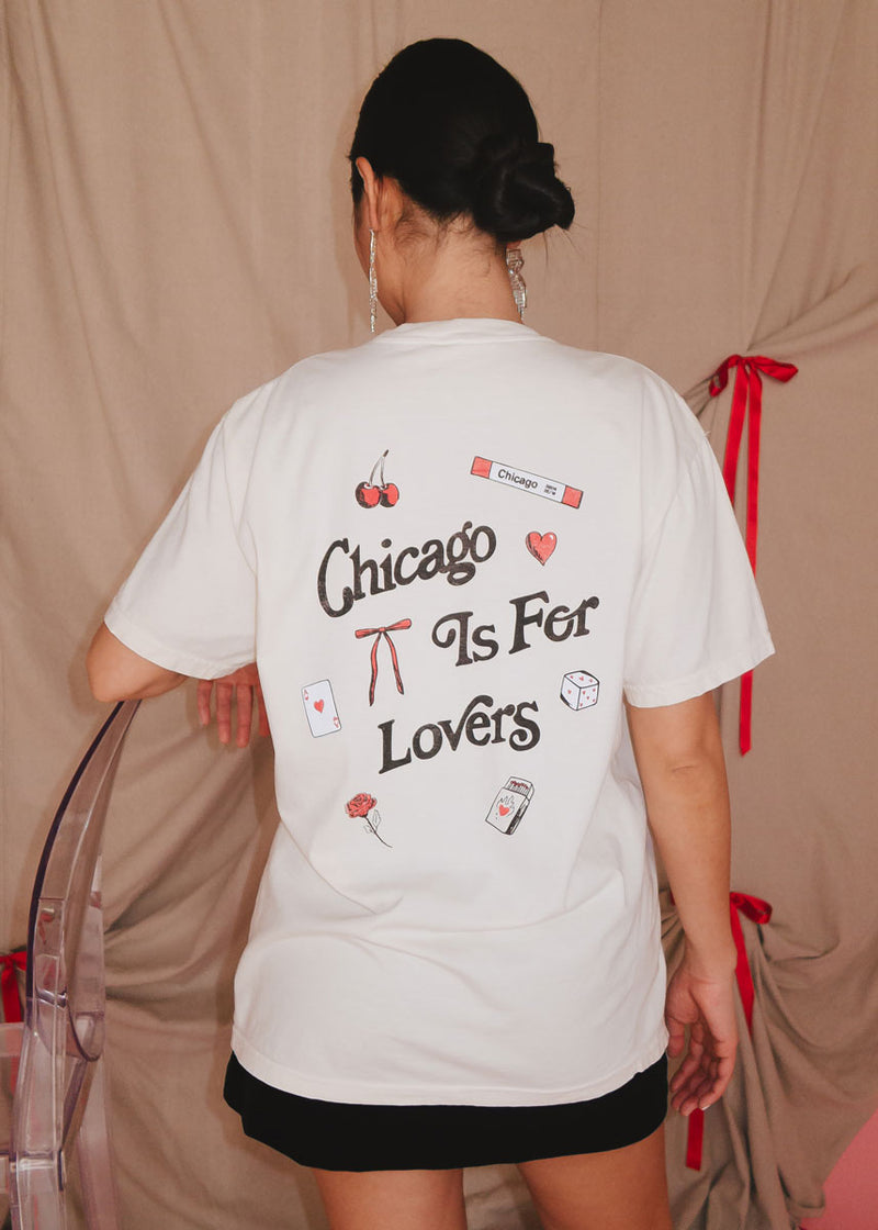 Chicago Is For Lovers Icons Garment-Dye Tee